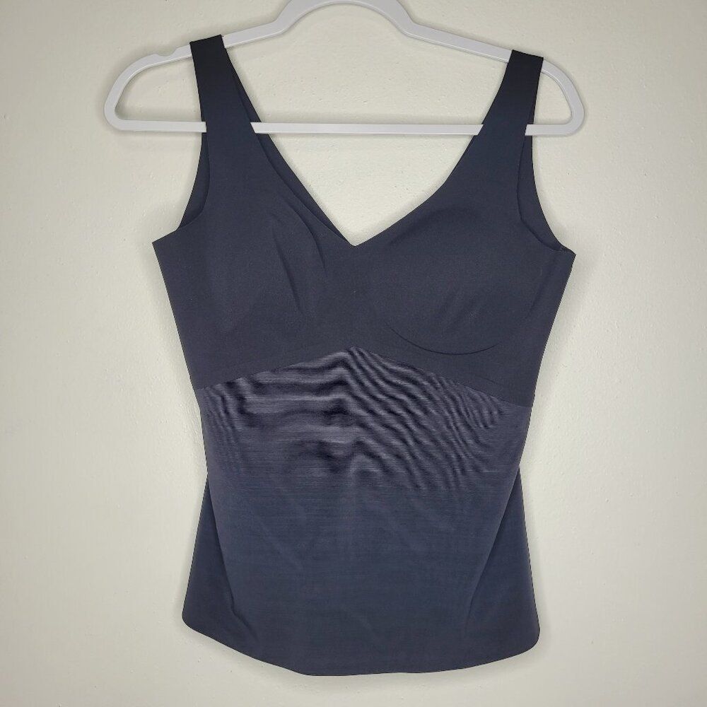 Honeylove Liftwear Tank Black light boning shapeware padded size large